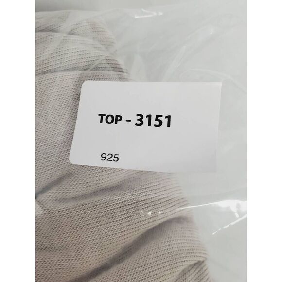 Studio Y Taupe Ruffle Open Front Cardigan M - Picture 8 of 8